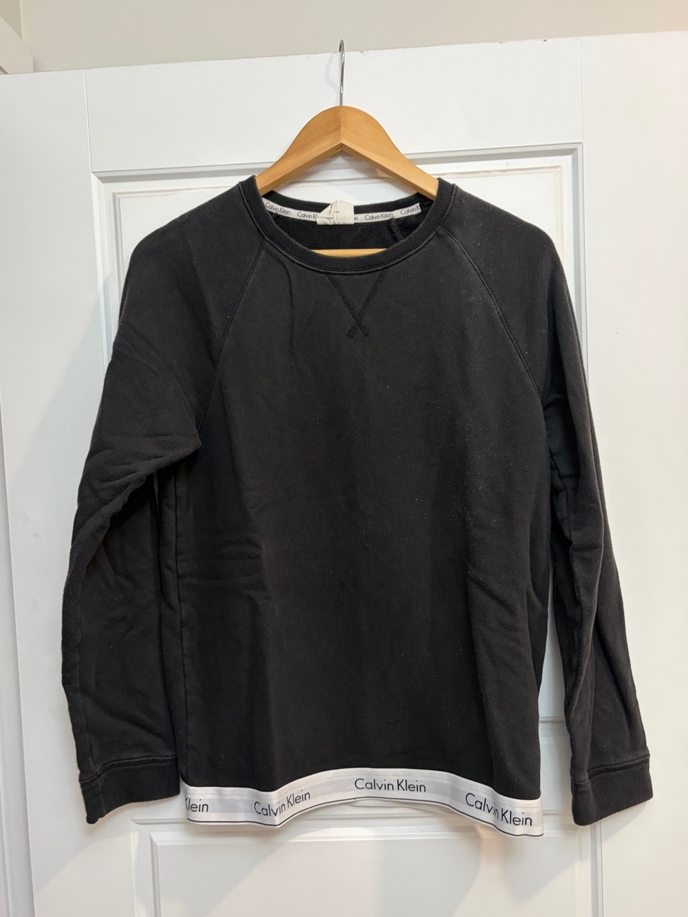 Calvin Klein Crewneck Sweatshirt with Branded Hem